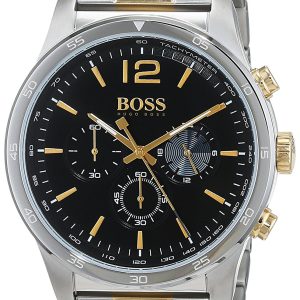 Hugo Boss Chronograph Herrklocka 1513529 Svart/Gulguldtonat stål