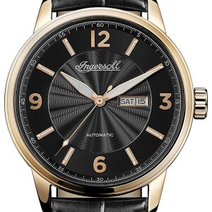 Ingersoll The Regent Herrklocka I00203 Svart/Läder ⌀47 mm