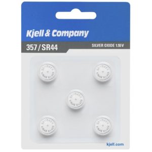 Kjell & Company Knappcellsbatteri SR44 (357) 5-pack