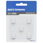 kjell & company knappcellsbatteri sr626 (377) 5-pack
