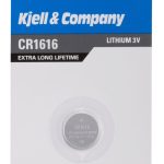 kjell & company litiumbatteri cr1616