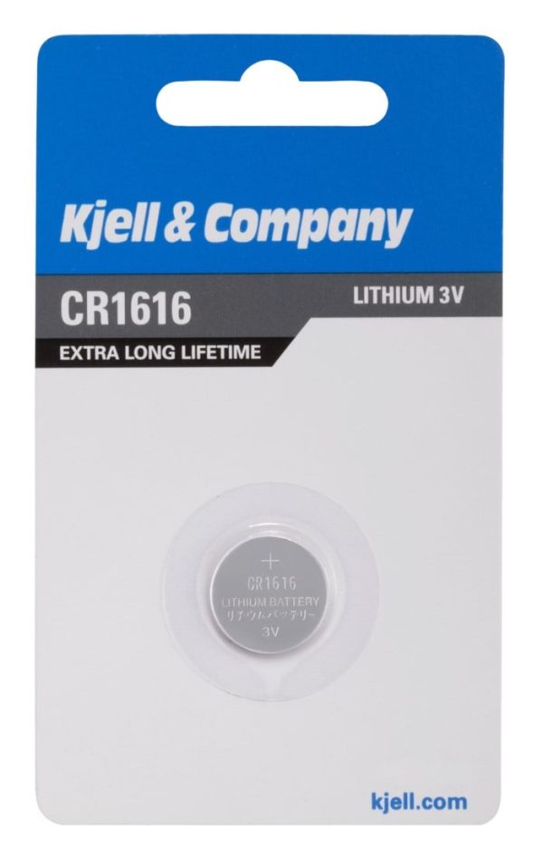 kjell & company litiumbatteri cr1616