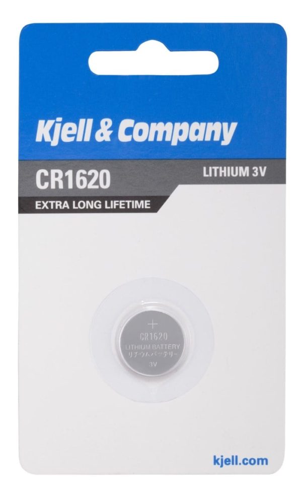 kjell & company litiumbatteri cr1620