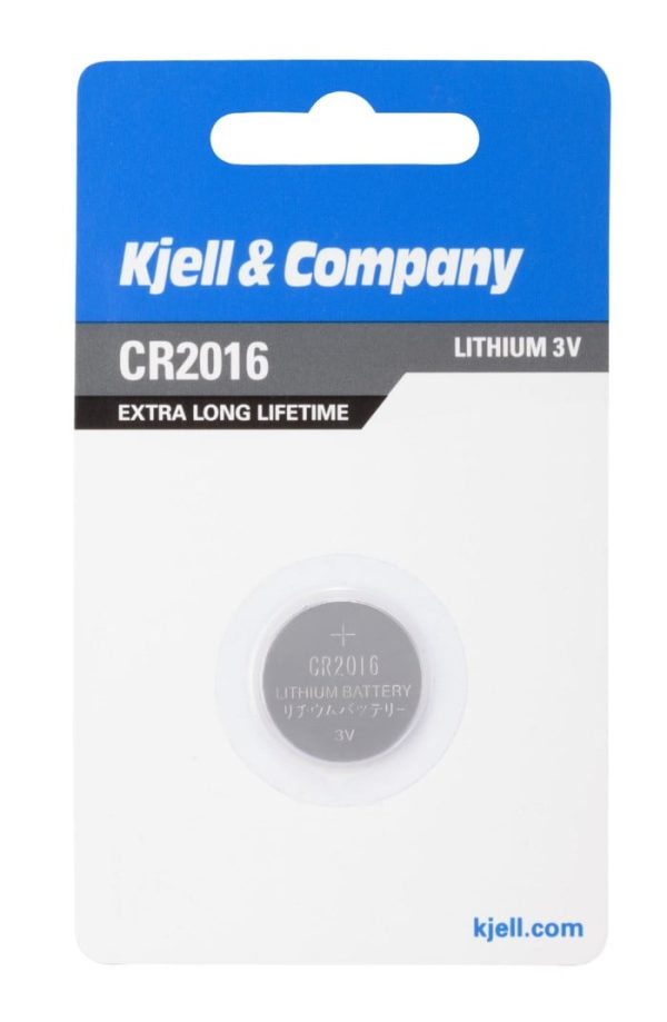 kjell & company litiumbatteri cr2016 1-pack