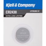 kjell & company litiumbatteri cr2430 1-pack