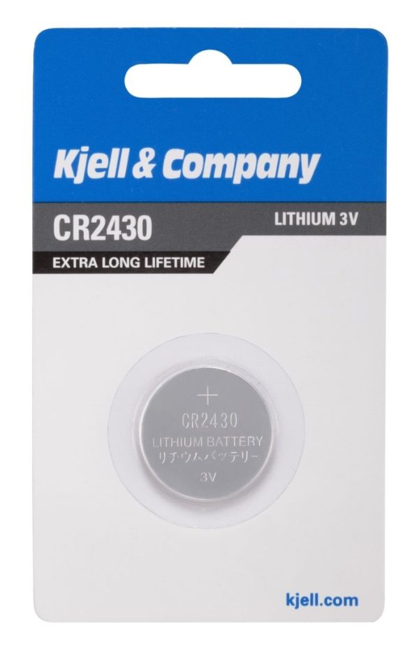 kjell & company litiumbatteri cr2430 1-pack