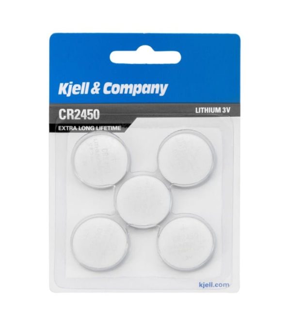 kjell & company litiumbatteri cr2450 5-pack