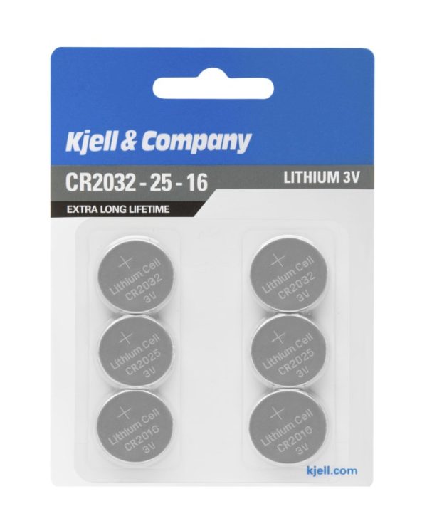 kjell & company litiumbatteri multipack