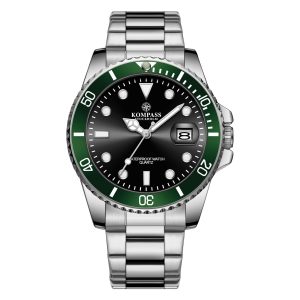 kompass oceanxplorer silver green black