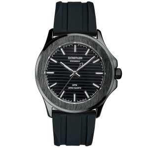 kompass riviera black case black dial