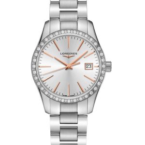 LONGINES Conquest Classic 34mm Diamonds