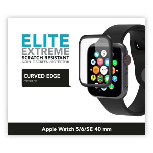 linocell elite extreme curved skärmskydd för apple watch series 5, 6 och se 40 mm