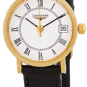 Longines Damklocka L4.277.6.11.0 Presences Vit/Läder ⌀23.5 mm