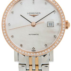 Longines Damklocka L4.310.5.88.7 Elegant Vit/18 karat roséguld ⌀29