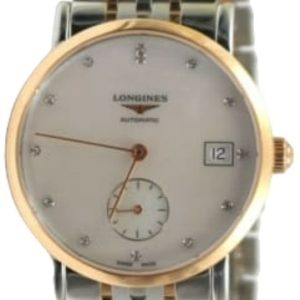 Longines Damklocka L4.312.5.87.7 Elegant Vit/18 karat roséguld