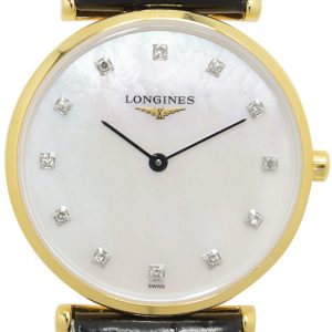 Longines Damklocka L4.512.2.87.2 La Grande Classique De Vit/Läder