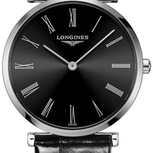 Longines Damklocka L4.512.4.51.2 La Grande Classique De Svart/Läder