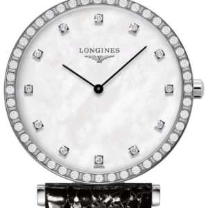 Longines Damklocka L4.523.0.87.2 La Grande Classique De Vit/Läder