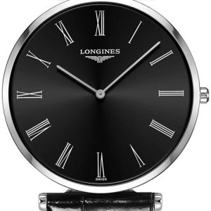 Longines Damklocka L4.766.4.51.2 La Grande Classique De Svart/Läder