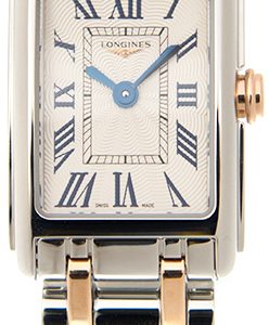 Longines Damklocka L5.258.5.71.7 DolceVita Beige/18 karat roséguld