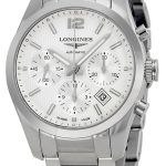 longines herrklocka l2.786.4.76.6 conquest silverfärgad/stål ⌀41 mm