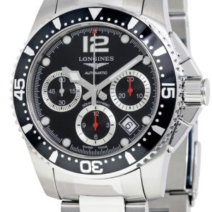 Longines Herrklocka L3.744.4.56.6 HydroConquest Svart/Stål ⌀41 mm