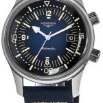 longines herrklocka l3.774.4.90.2 legend diver blå/textil ⌀42 mm