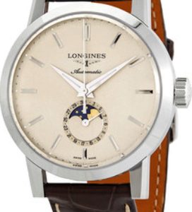 Longines Herrklocka L4.826.4.92.2 Heritage 1832 Beige/Läder ⌀40 mm