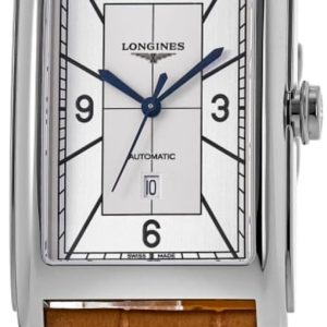 Longines Herrklocka L5.767.4.73.3 Dolcevita Silverfärgad/Läder