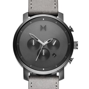 MVMT Herrklocka MC01-BBLGR Classic Grå/Läder ⌀45 mm