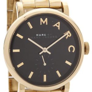 Marc by Marc Jacobs Damklocka MBM3355 Baker Svart/Gulguldtonat stål