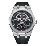 mark fairwhale mercury silver black rubber