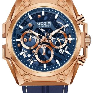 Megir Brute Force Rose Gold Blue