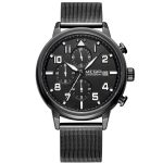 megir chrono pilot black