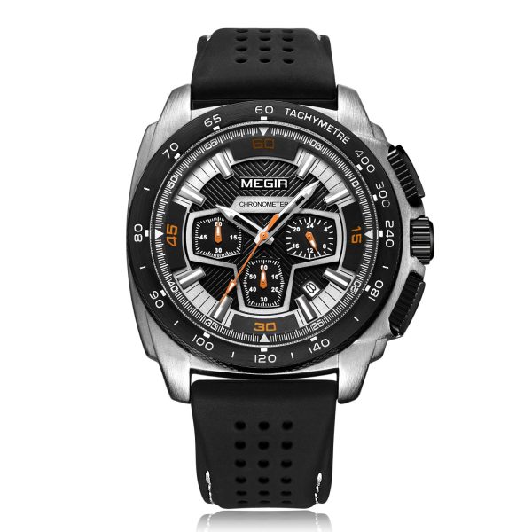 megir chrono-racing silver black