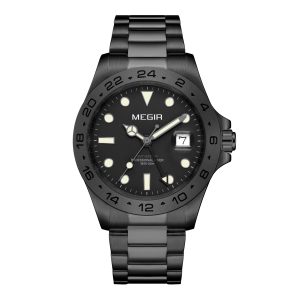 Megir GMT Sapphire Black/Black