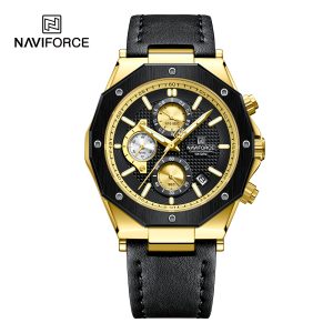 Naviforce Dark Triad Chrono Black Gold