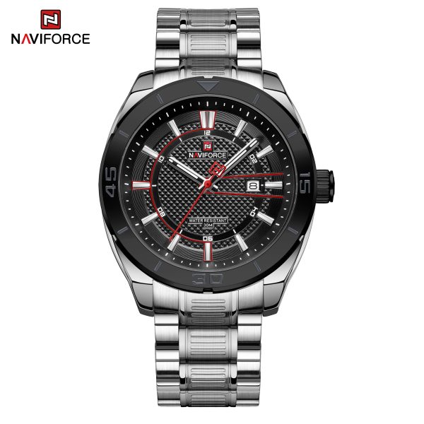 naviforce recon silver black