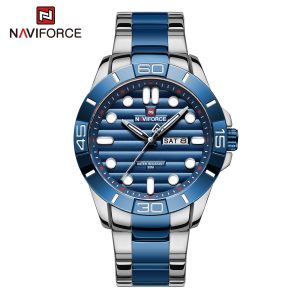 naviforce solid state silver blue