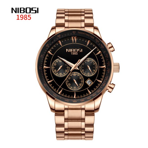 nibosi arcadian rose gold black