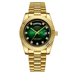 Nibosi Day-Date Gold Green