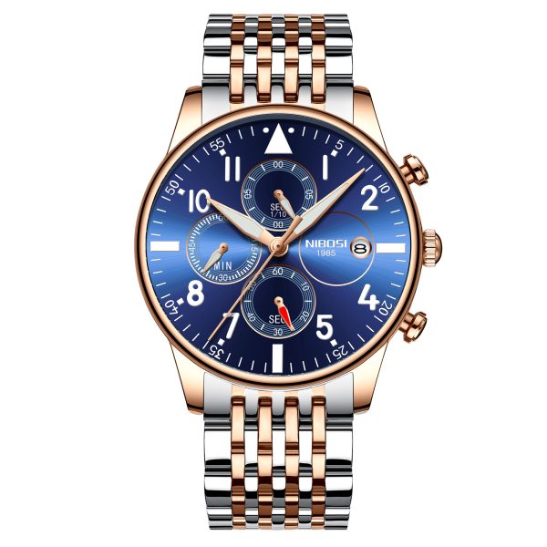 nibosi juggernaut rose gold silver blue