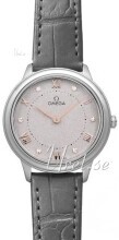 Omega Damklocka 434.13.30.60.56.001 De Ville Prestige Grå/Läder