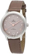 Omega Damklocka 434.13.34.20.52.002 De Ville Prestige Beige/Läder