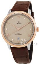 Omega Herrklocka 434.23.40.20.59.001 De Ville Prestige Beige/Läder