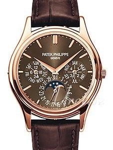 Patek Philippe Herrklocka 5140R/001 Grand Complications Brun/Läder