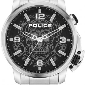 Police Herrklocka PEWJJ2110003 Svart/Stål ⌀44 mm