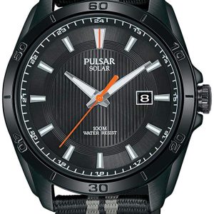 Pulsar Solar Herrklocka PX3179X1 Svart/Läder ⌀41 mm