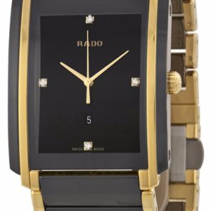 Rado Herrklocka R20204712 Integral Svart/Gulguldtonat stål