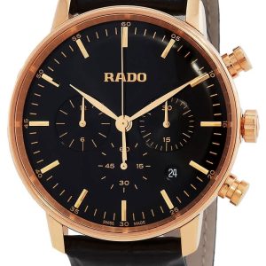 Rado Herrklocka R22911165 Coupole Svart/Läder ⌀42 mm